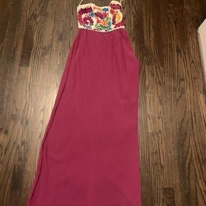 Judith Martin size small strapless dress